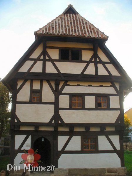 Das Haus aus dem spten 14ten Jahrhundert in der Baugruppe Stadt