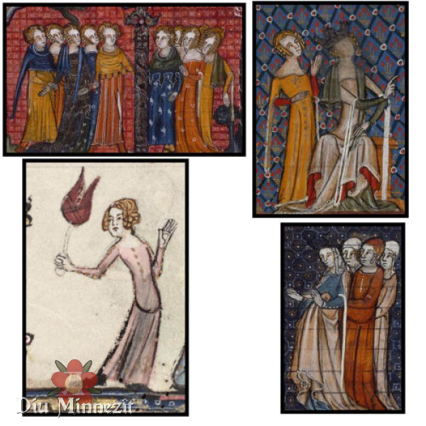 Vorlagen aus verschiedenen franzsischen Handschriften um die Mitte des 14ten Jahrhunderts
