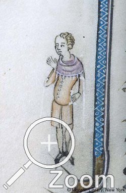 Detail aus dem MS. G.24. um 1350, Flandern/Frankreich
