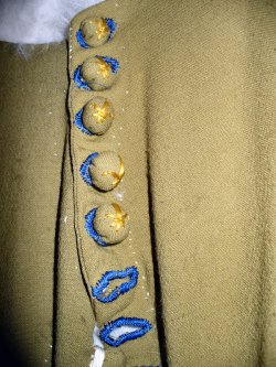 Detail der Knpfe mit Lilienbestickung