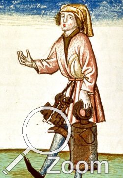 Glockenkanne im Schachzabelbuch, Österreich, spätes 15tes Jahrhundert