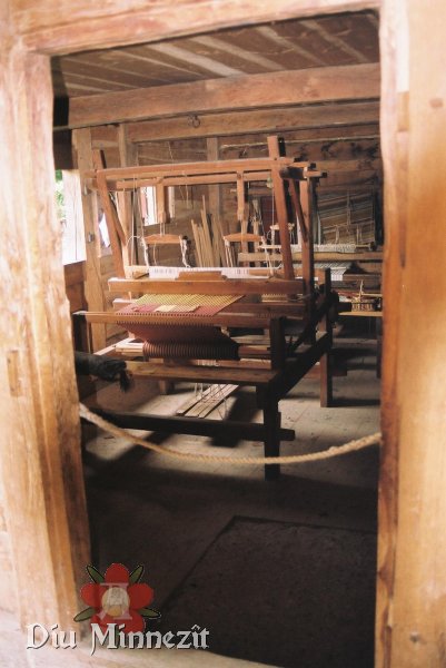Webstuhl des 14ten Jahrhunderts im Weberhaus