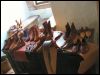 Auswahl an rekonstruierten, wendegenhten Schuhen