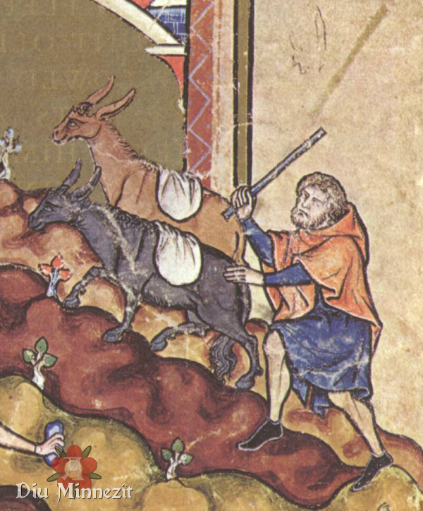 Detail aus der Morganbibel, 1250-60, Frankreich