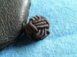 Detail des türkischen Knoten aus Seide