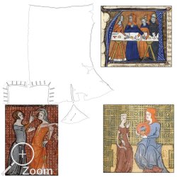 Fund aus London, sowie verschiedene Darstellungen aus dem fr. Raum ca. 1350-1380