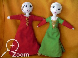 Sptmittelalterliche Stoffpuppen