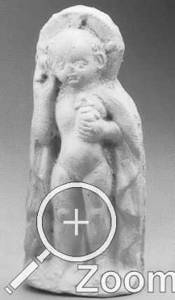 Jesusfigrchen aus der Latrine des Augustinereremitenklosters in Freiburg, um 1500