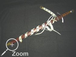 Einh�ndiges Schwert mit Scheide und weissem Schwertgurt